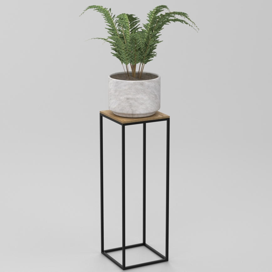 Kukkateline 70x24 cm musta