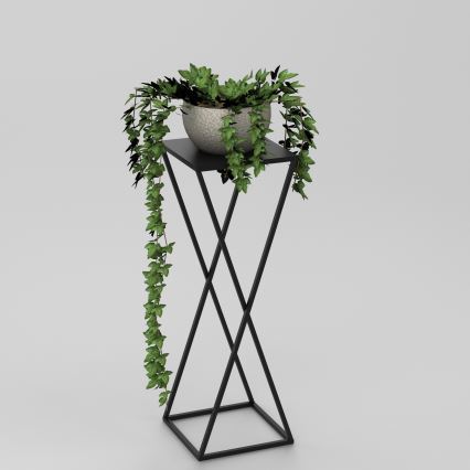 Kukkateline 70x24 cm musta