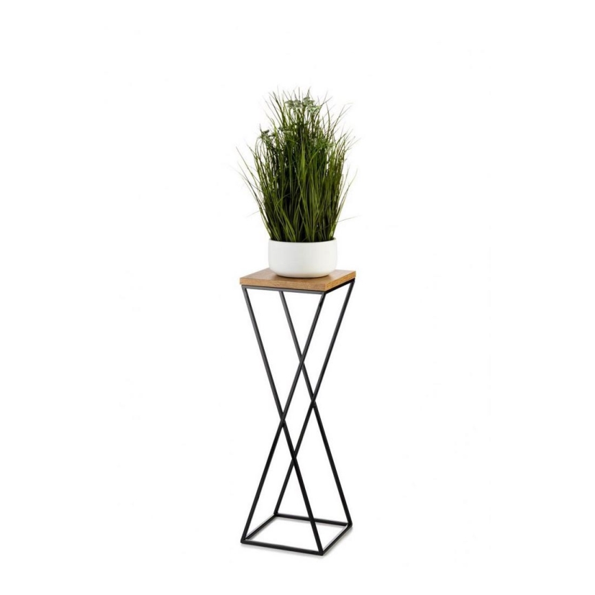 Kukkateline 70x24 cm musta/ruskea