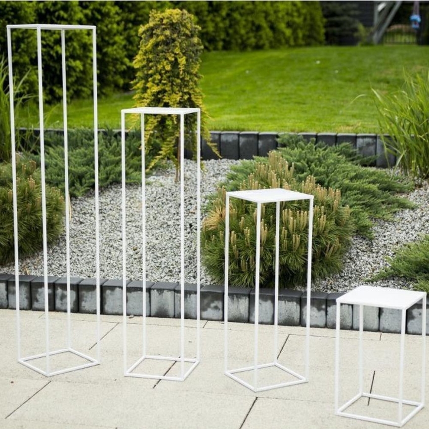 Kukkateline 70x24 cm valkoinen