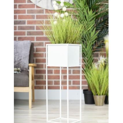 Kukkateline 70x24 cm valkoinen