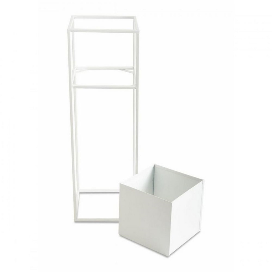 Kukkateline 70x24 cm valkoinen