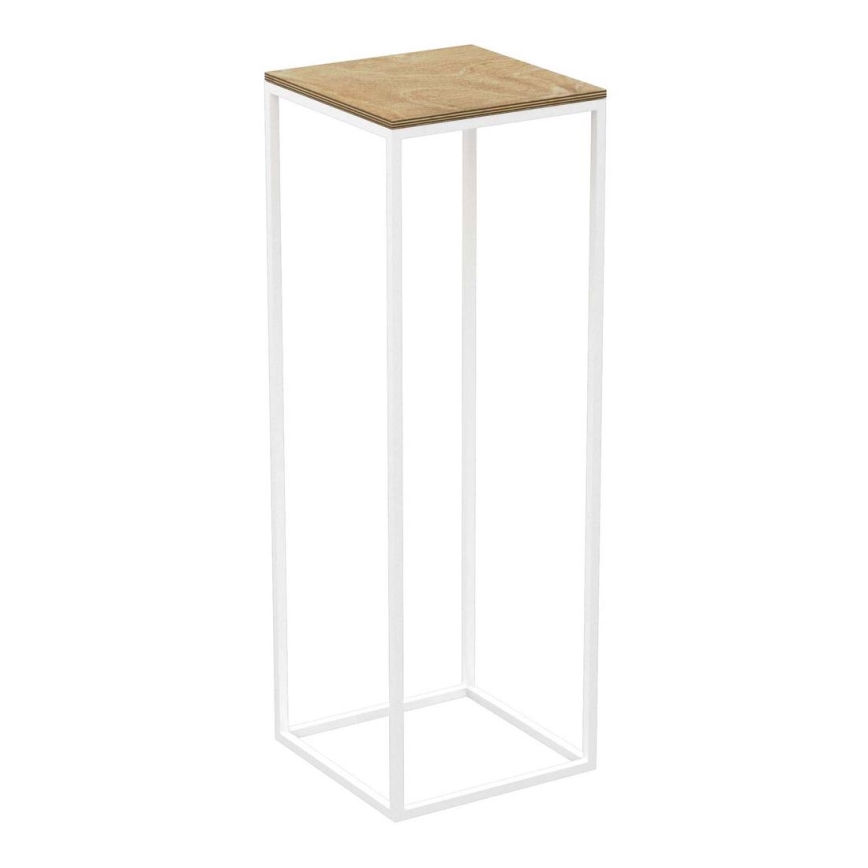 Kukkateline 70x24 cm valkoinen