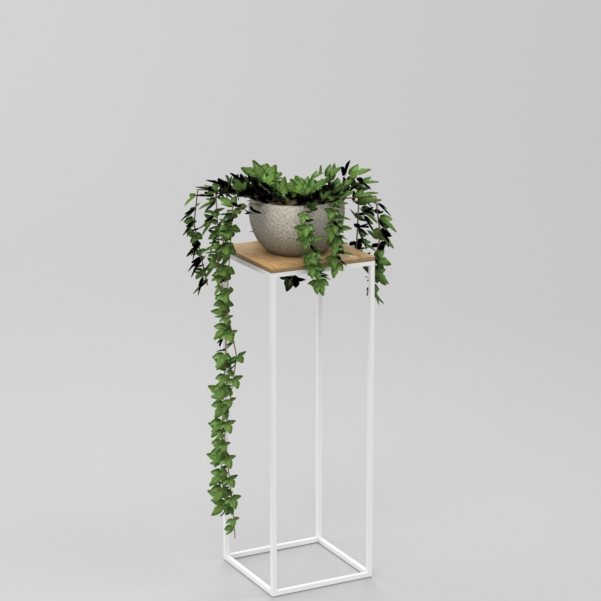 Kukkateline 70x24 cm valkoinen