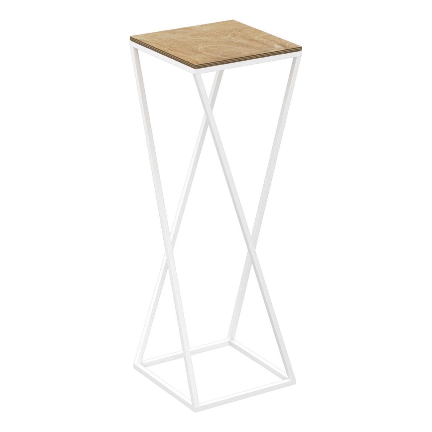 Kukkateline 70x24 cm valkoinen