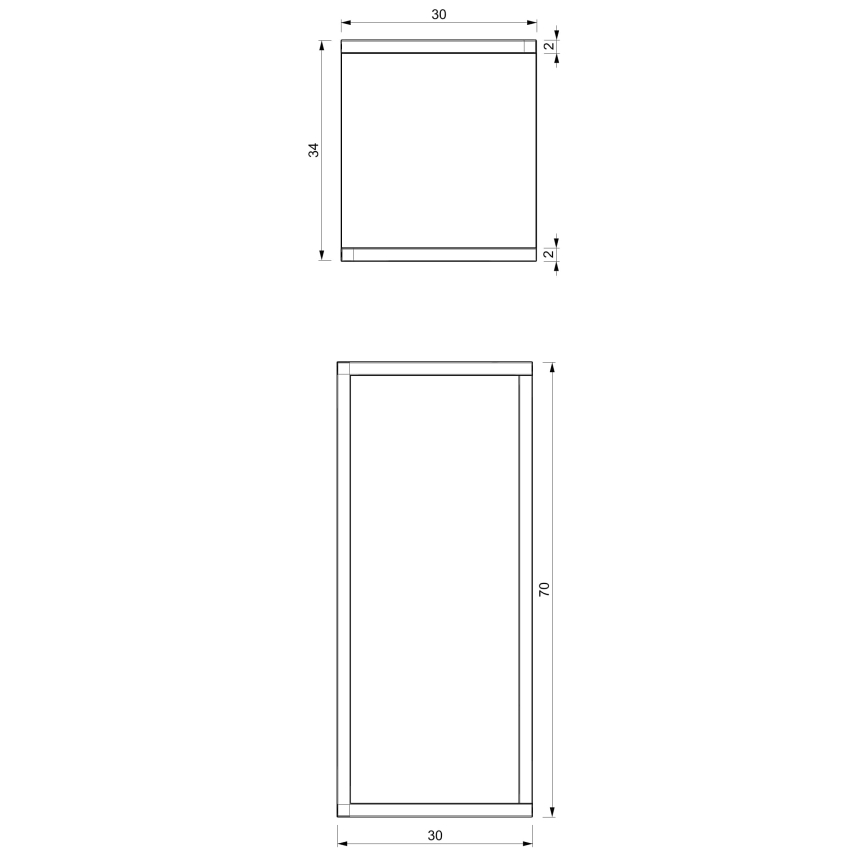 Kukkasteline 70x30x34 cm valkoinen