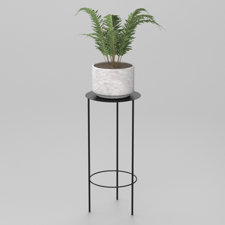 Kukkateline 70x32 cm musta