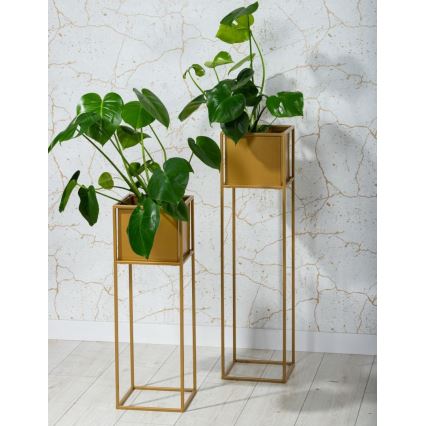 Kukkateline 90x24 cm kulta