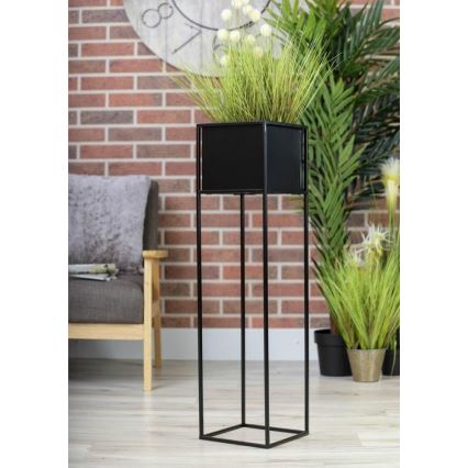 Kukkateline 90x24 cm musta