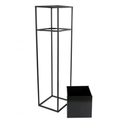 Kukkateline 90x24 cm musta