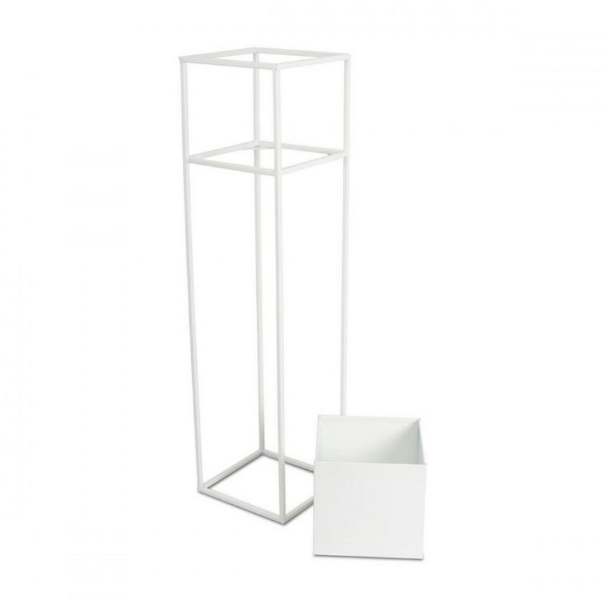 Kukkateline 90x24 cm valkoinen
