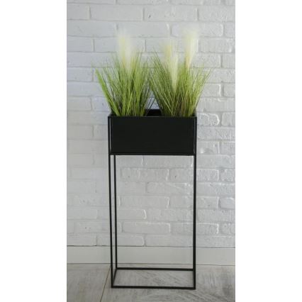 Kukkateline 90x44 cm musta