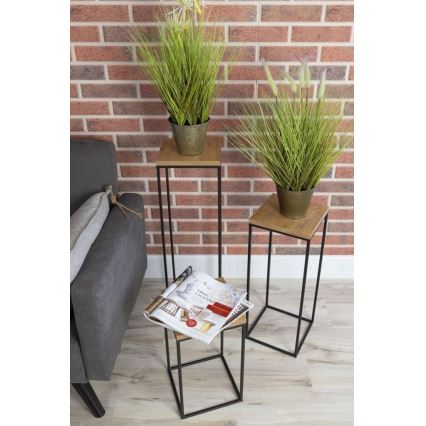 Kukkateline BASICLOFT 40x24 musta/ruskea