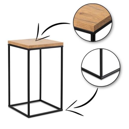 Kukkateline BASICLOFT 40x24 musta/ruskea