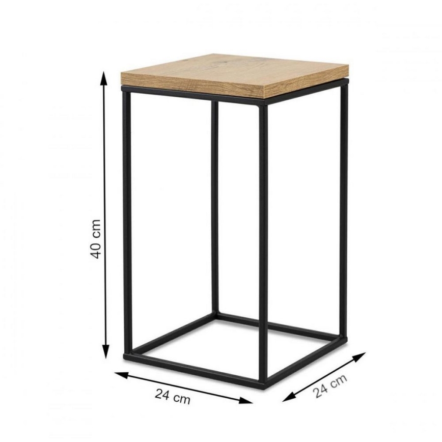 Kukkateline BASICLOFT 40x24 musta/ruskea