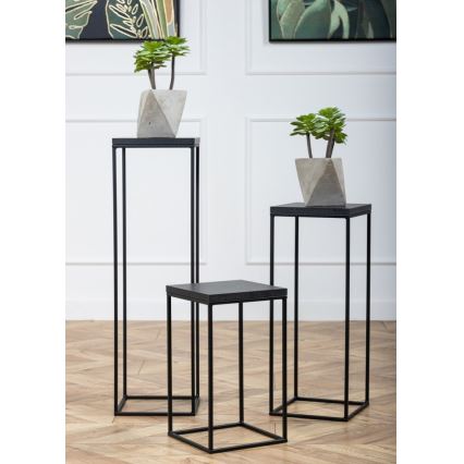 Kukkateline BASICLOFT 60x24 musta