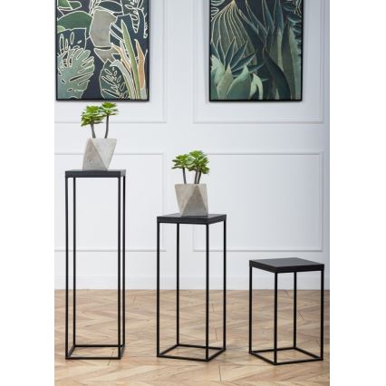 Kukkateline BASICLOFT 60x24 musta