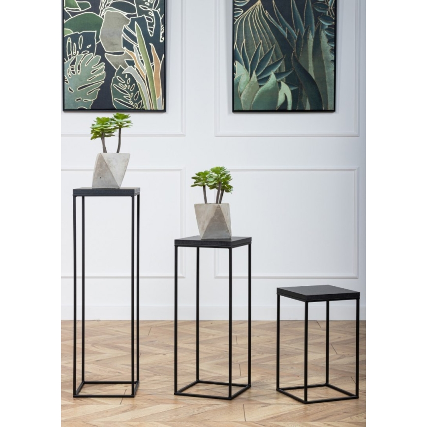 Kukkateline BASICLOFT 60x24 musta