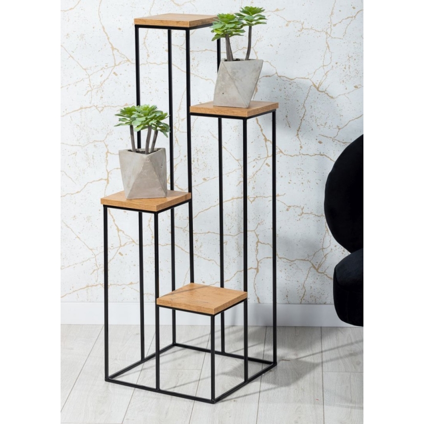 Kukkateline KASKADA 70x34 musta/ruskea