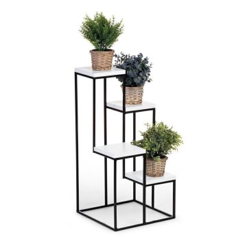 Kukkateline KASKADA 70x34 musta/valkoinen