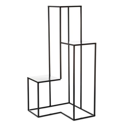 Kukkateline KASKADA 85x40 cm musta