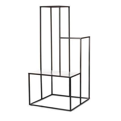 Kukkateline KASKADA 85x40 cm musta