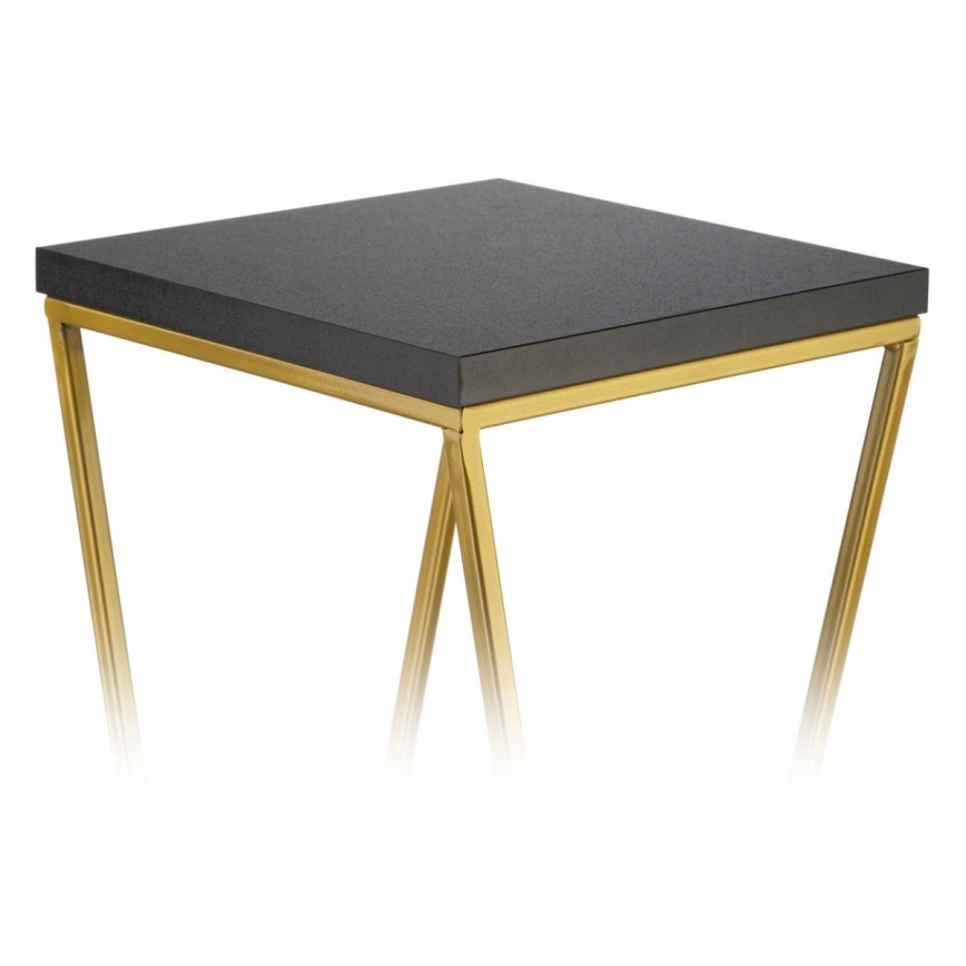 Kukkateline LOFT 100x24 cm kulta/musta