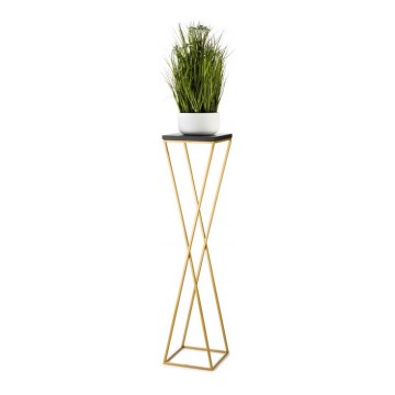 Kukkateline LOFT 100x24 cm kulta/musta