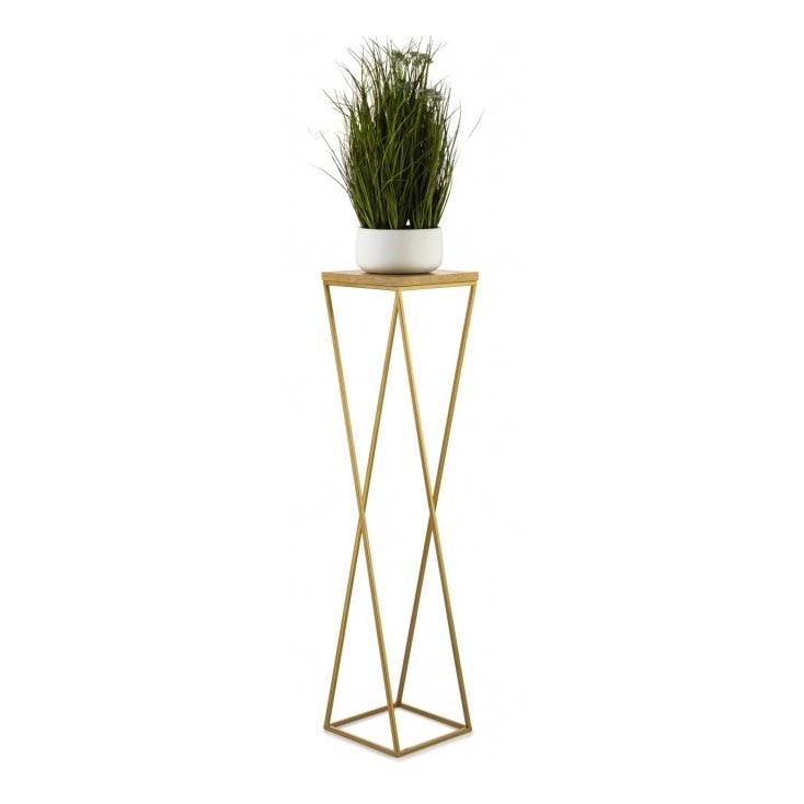 Kukkateline LOFT 100x24 cm kulta/ruskea