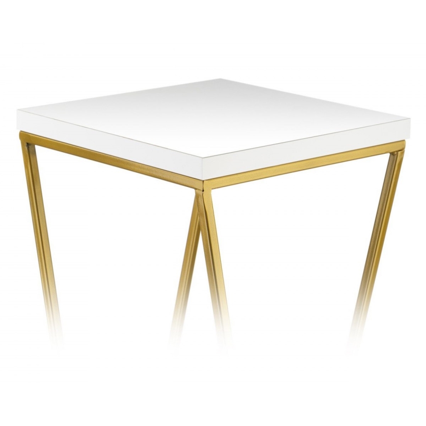 Kukkateline LOFT 100x24 cm kulta/valkoinen