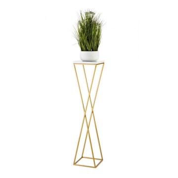 Kukkateline LOFT 100x24 cm kulta/valkoinen