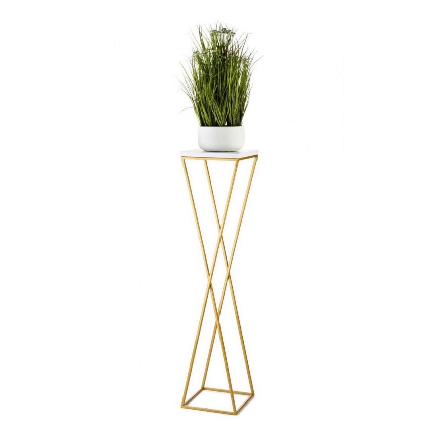 Kukkateline LOFT 100x24 cm kulta/valkoinen