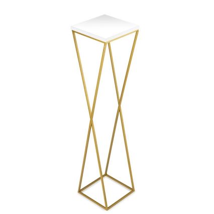 Kukkateline LOFT 100x24 cm kulta/valkoinen