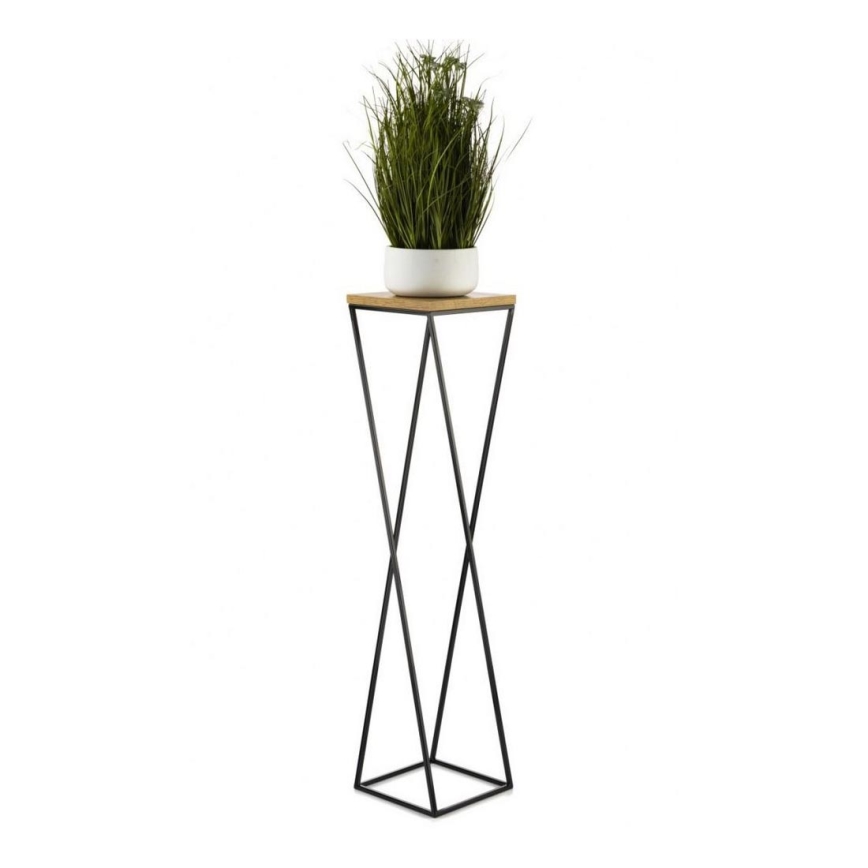 Kukkateline LOFT 100x24 cm musta/ruskea