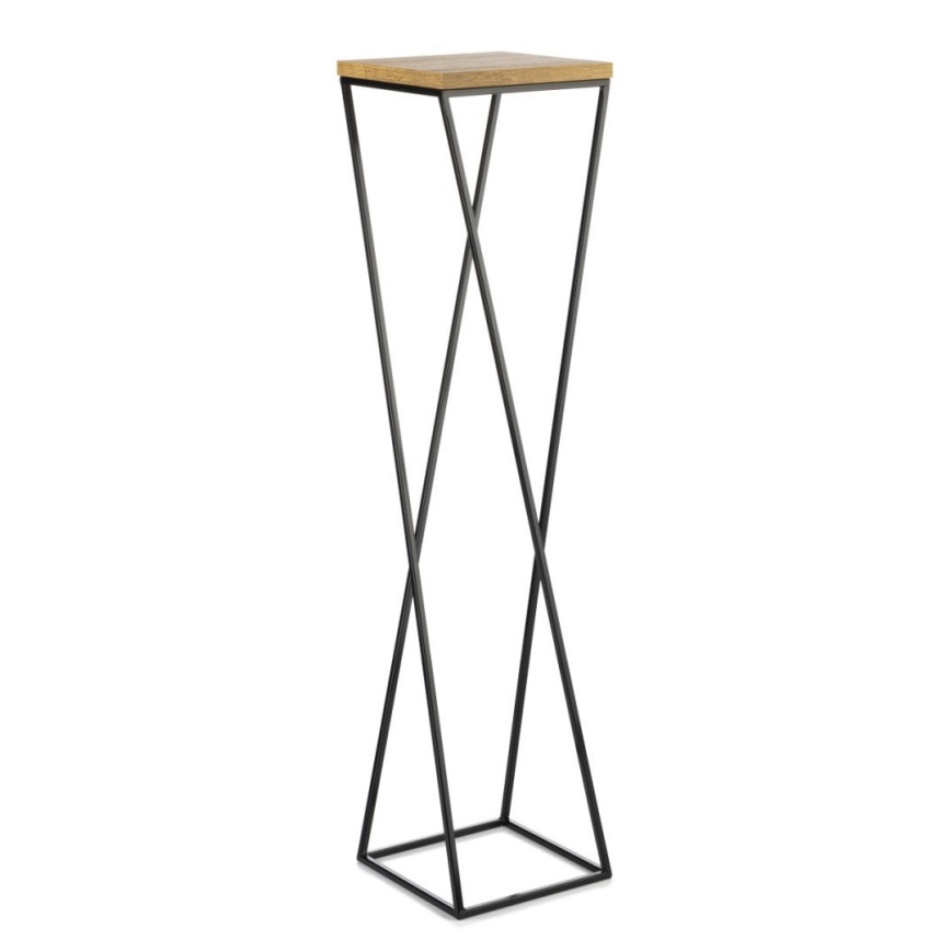 Kukkateline LOFT 100x24 cm musta/ruskea