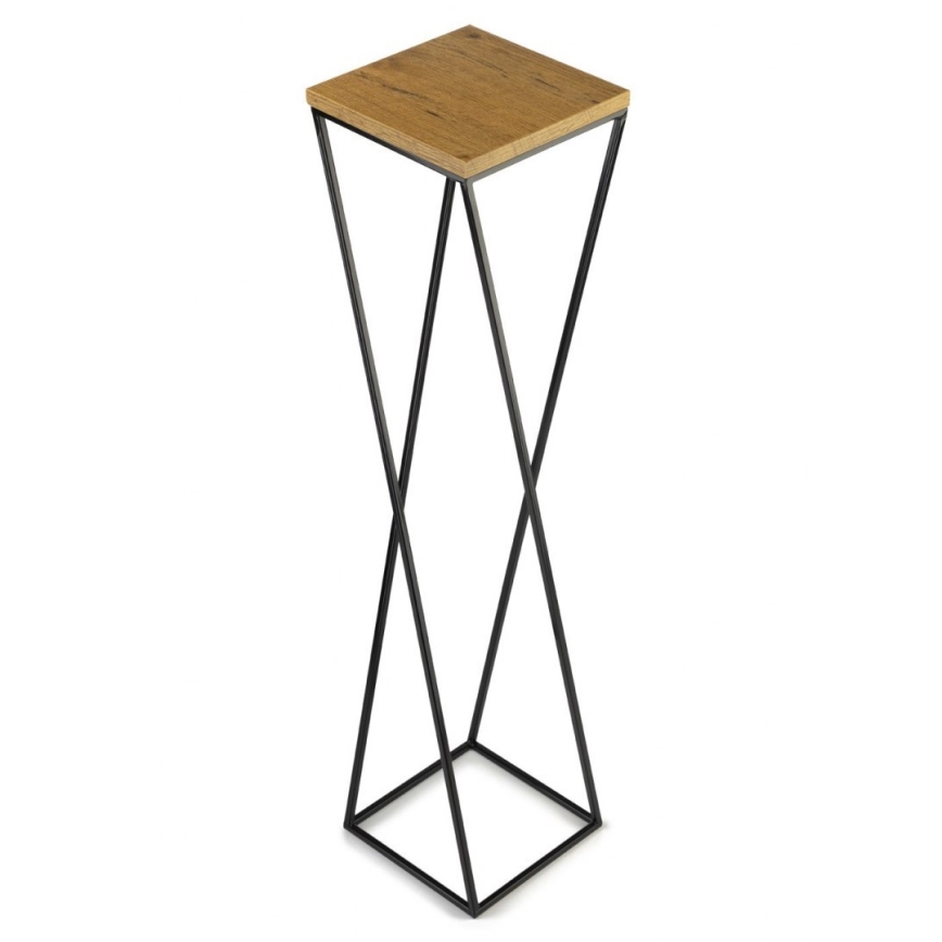 Kukkateline LOFT 100x24 cm musta/ruskea