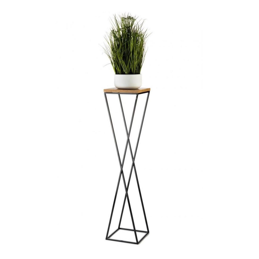 Kukkateline LOFT 100x24 cm musta/ruskea