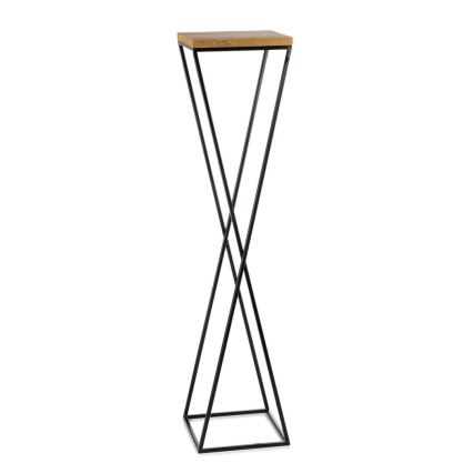 Kukkateline LOFT 100x24 cm musta/ruskea