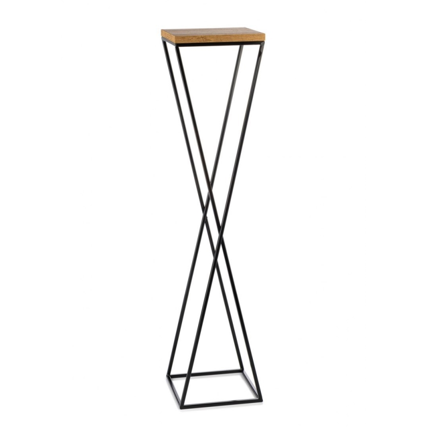 Kukkateline LOFT 100x24 cm musta/ruskea