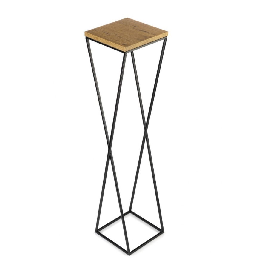 Kukkateline LOFT 100x24 cm musta/ruskea