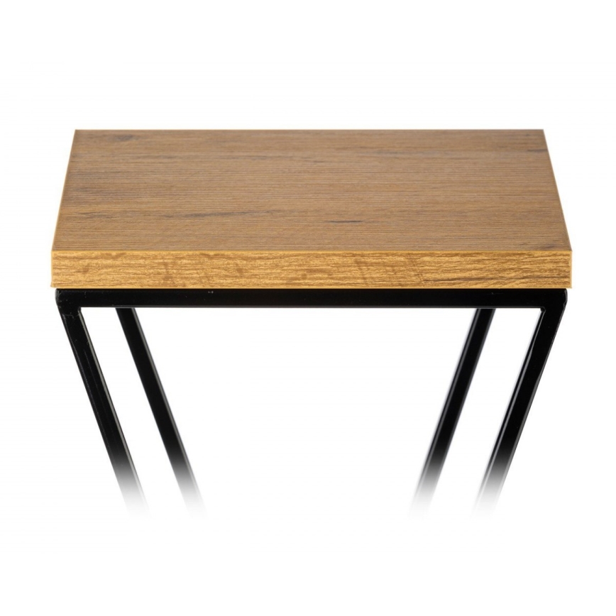 Kukkateline LOFT 100x24 cm musta/ruskea