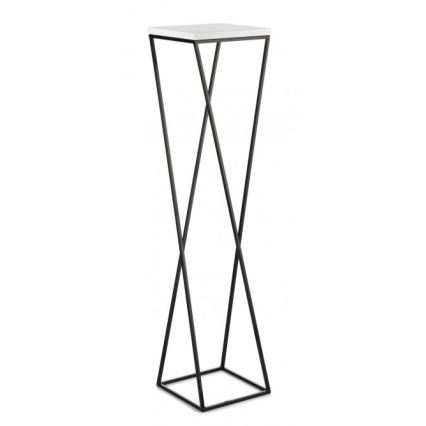 Kukkateline LOFT 100x24 cm musta/valkoinen
