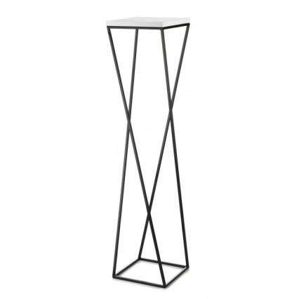 Kukkateline LOFT 100x24 cm musta/valkoinen