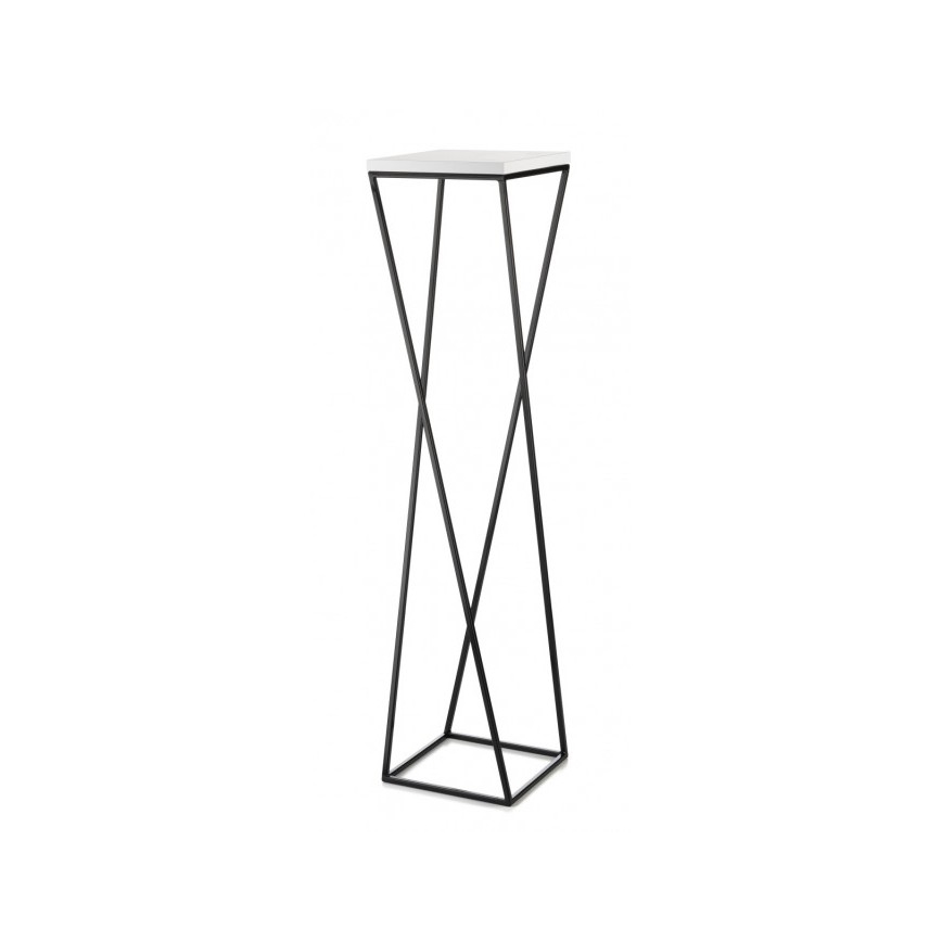 Kukkateline LOFT 100x24 cm musta/valkoinen
