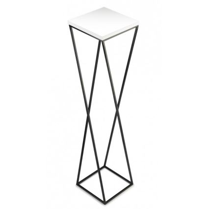 Kukkateline LOFT 100x24 cm musta/valkoinen