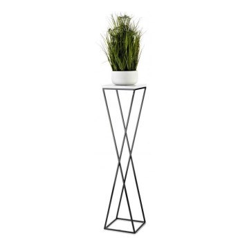 Kukkateline LOFT 100x24 cm musta/valkoinen