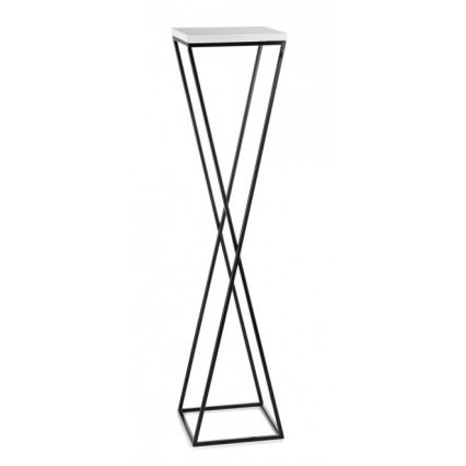 Kukkateline LOFT 100x24 cm musta/valkoinen