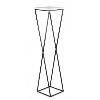 Kukkateline LOFT 100x24 cm musta/valkoinen