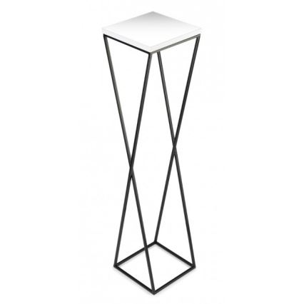 Kukkateline LOFT 100x24 cm musta/valkoinen