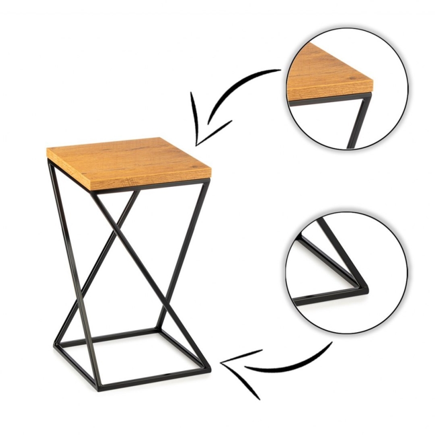 Kukkateline LOFT 40x24 cm musta/ruskea